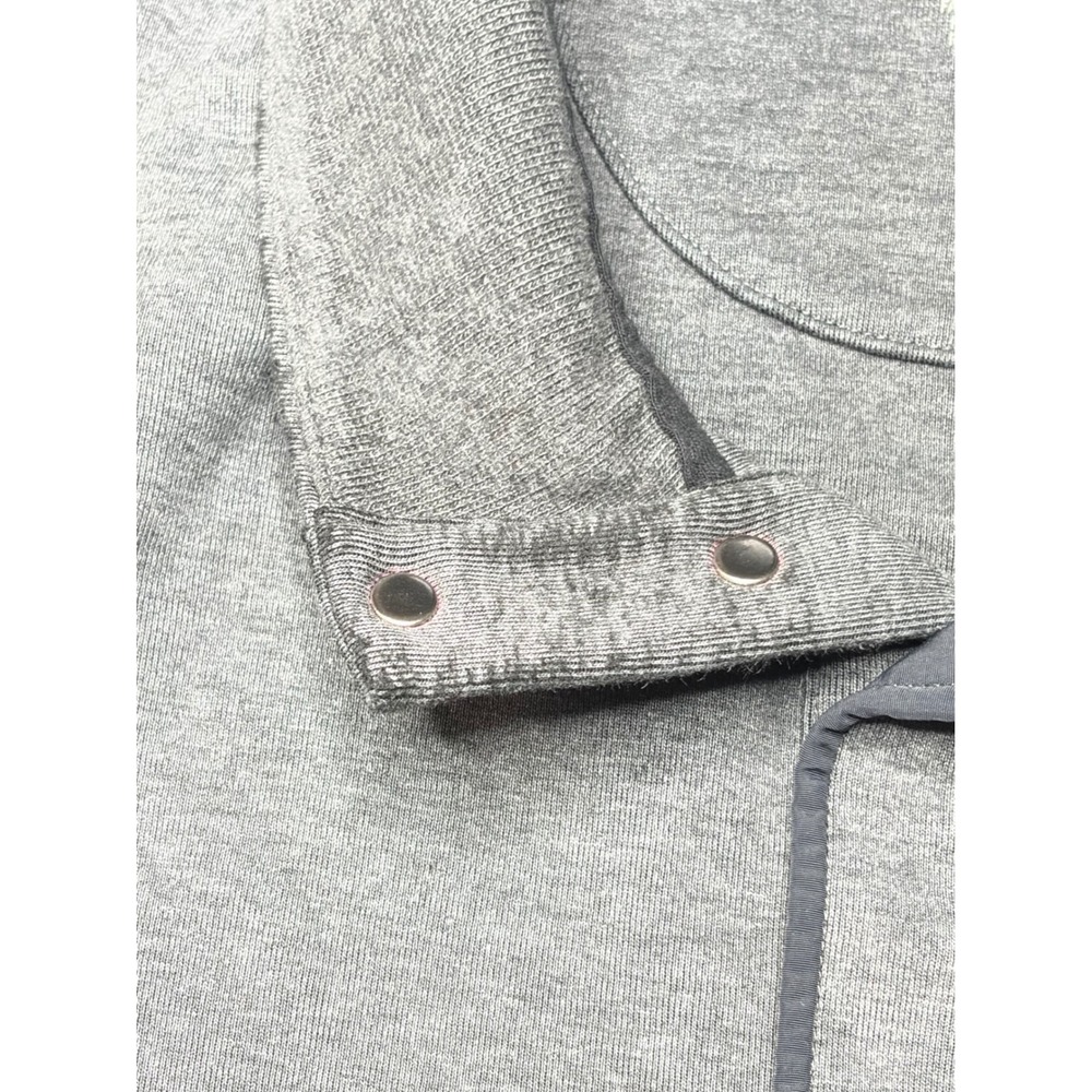Polo Ralph Lauren Mens Heather Grey Quarter Snap Mock Neck Pullover Sweatshirt L - Picture 6 of 6